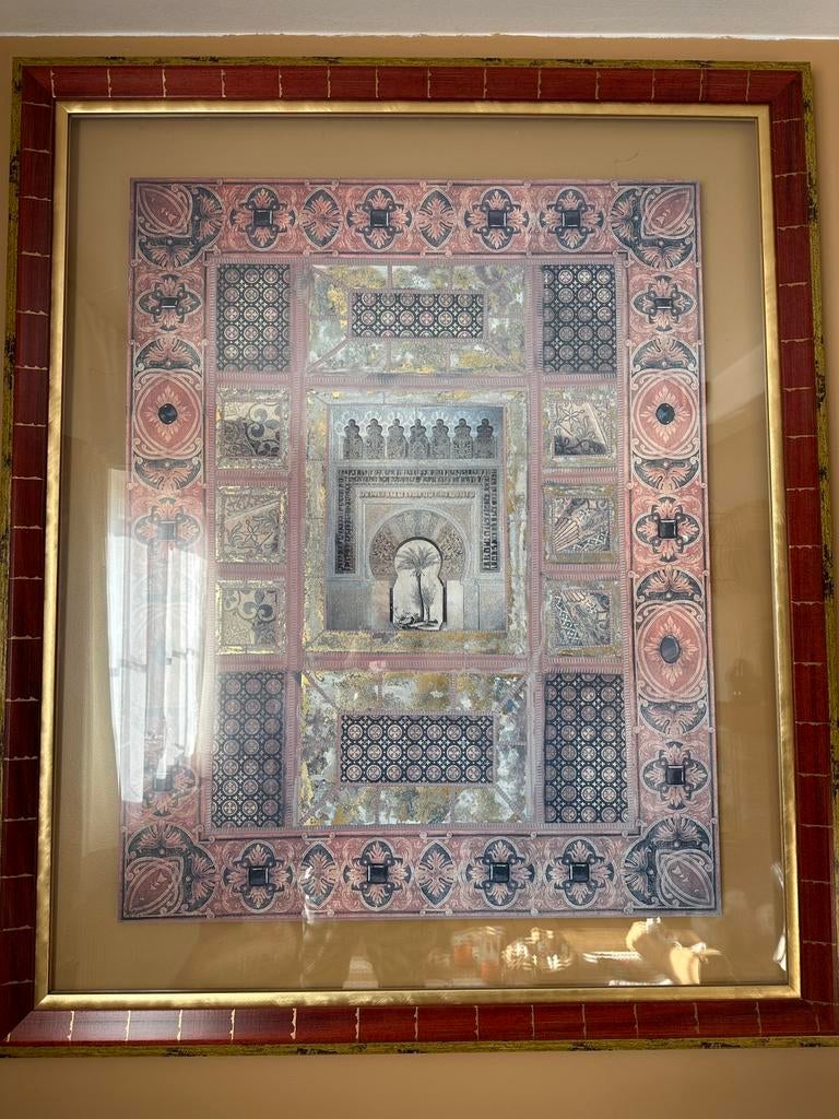 Cadre vitré décor Medina de Marrakech, Maison & Meubles, Enlèvement, Comme neuf