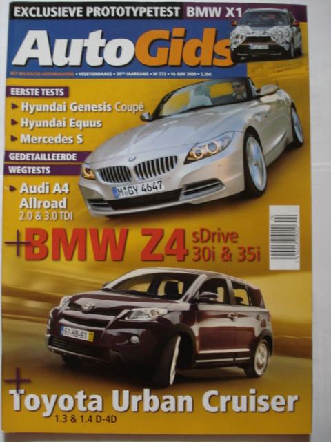 AutoGids 773 Toyota Urban Cruiser/BMW Z4/Jowett Jupiter/Hyun, Verzenden, Zo goed als nieuw, Algemeen