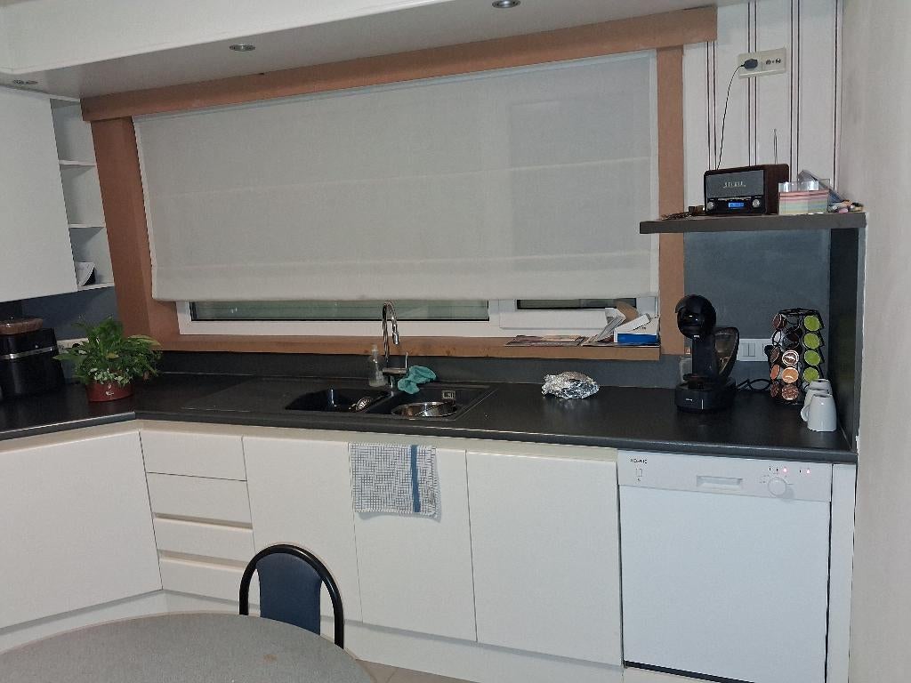 Keuken, Huis en Inrichting, Keuken | Complete keukens, Ophalen, Gebruikt, Wit, Hoekkeuken