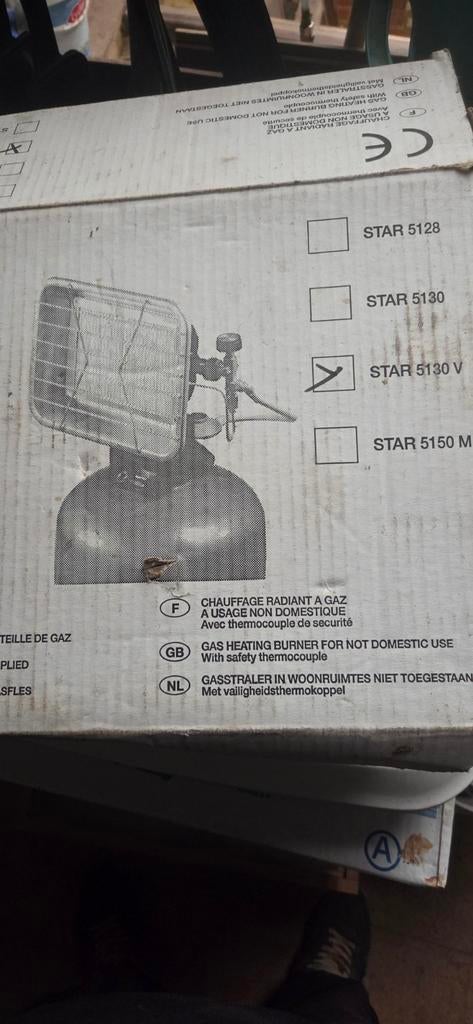 Élément de chauffage au gaz., Enlèvement