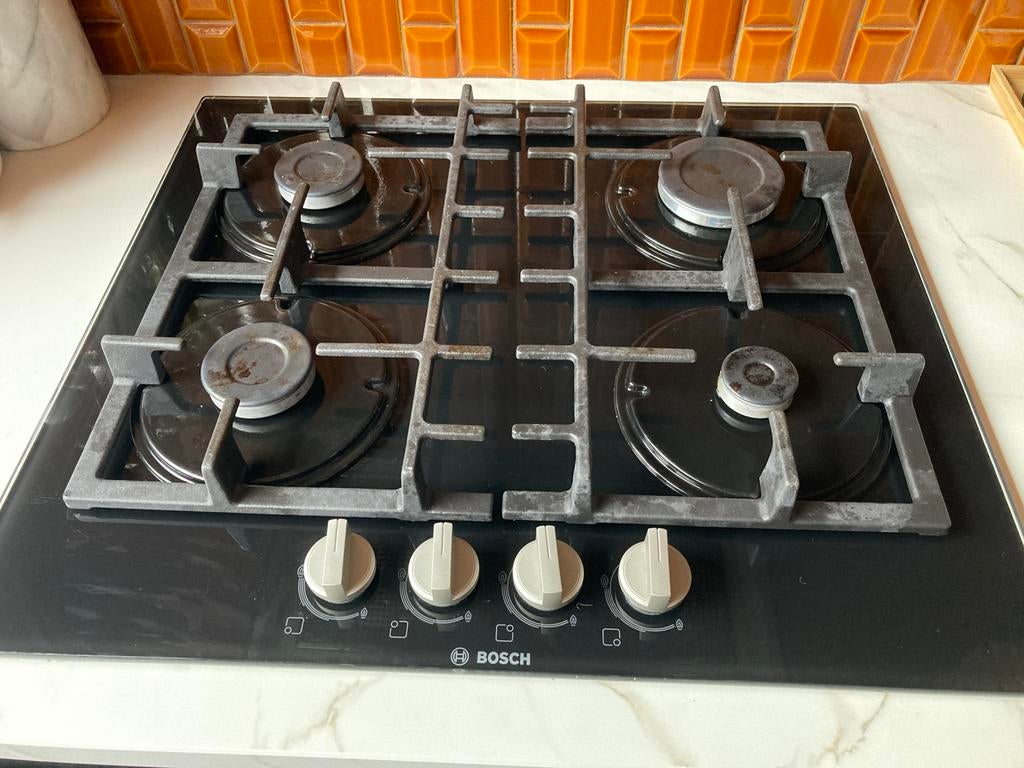 Kookplaat Bosch, Ophalen, Gebruikt, Gas, 4 kookzones