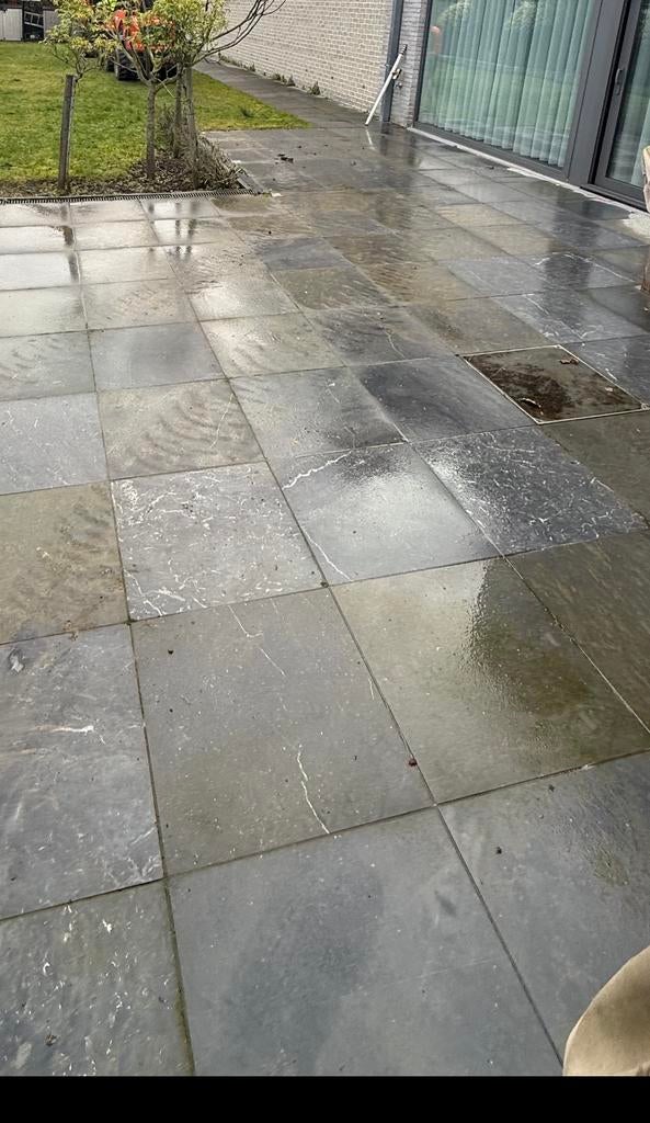 Gratis blauwe steen tegels 60x60cm 75 vierkante meter, Tuin en Terras, Tegels en Klinkers, Ophalen