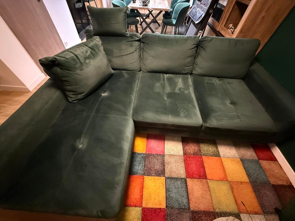 Hoekzetel hoeksalon groen, Ophalen, Zo goed als nieuw