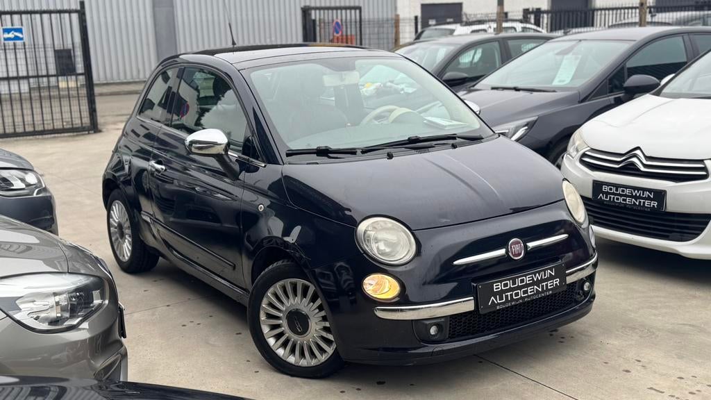 Fiat 500 1.0Benzine 2011 138.xxxkm/Stadswagen,Airco,Garantie, Voorwielaandrijving, Stof, Zwart, Zwart