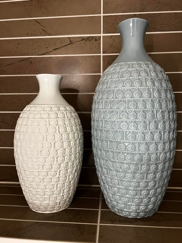 2 vazen, Huis en Inrichting, Woonaccessoires | Vazen, Overige kleuren, Verzenden, Aardewerk of Porselein, Zo goed als nieuw