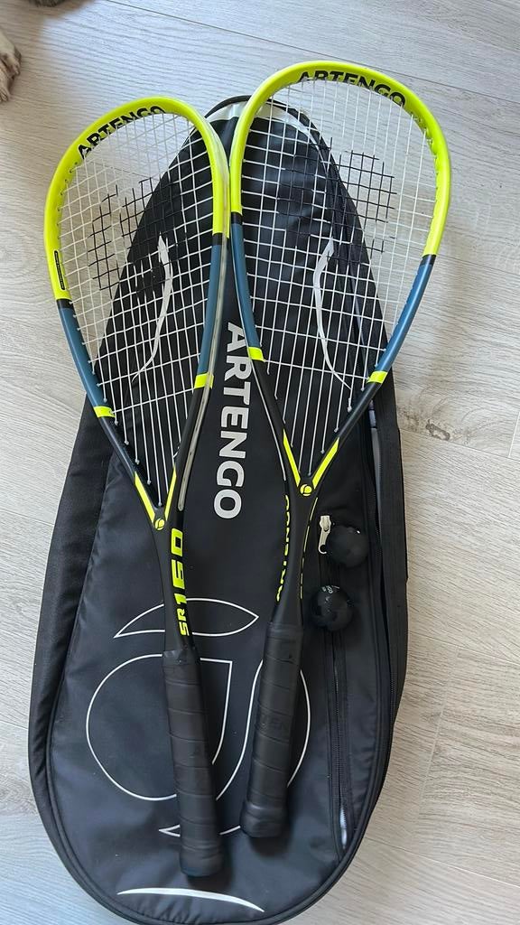 Squash rackets met opbergtas, Sport en Fitness, Ophalen, Zo goed als nieuw, Racket(s)