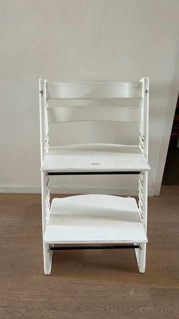 Trip trap Stokke wit hout, Kinderen en Baby's, Kinderstoelen, Ophalen, Gebruikt