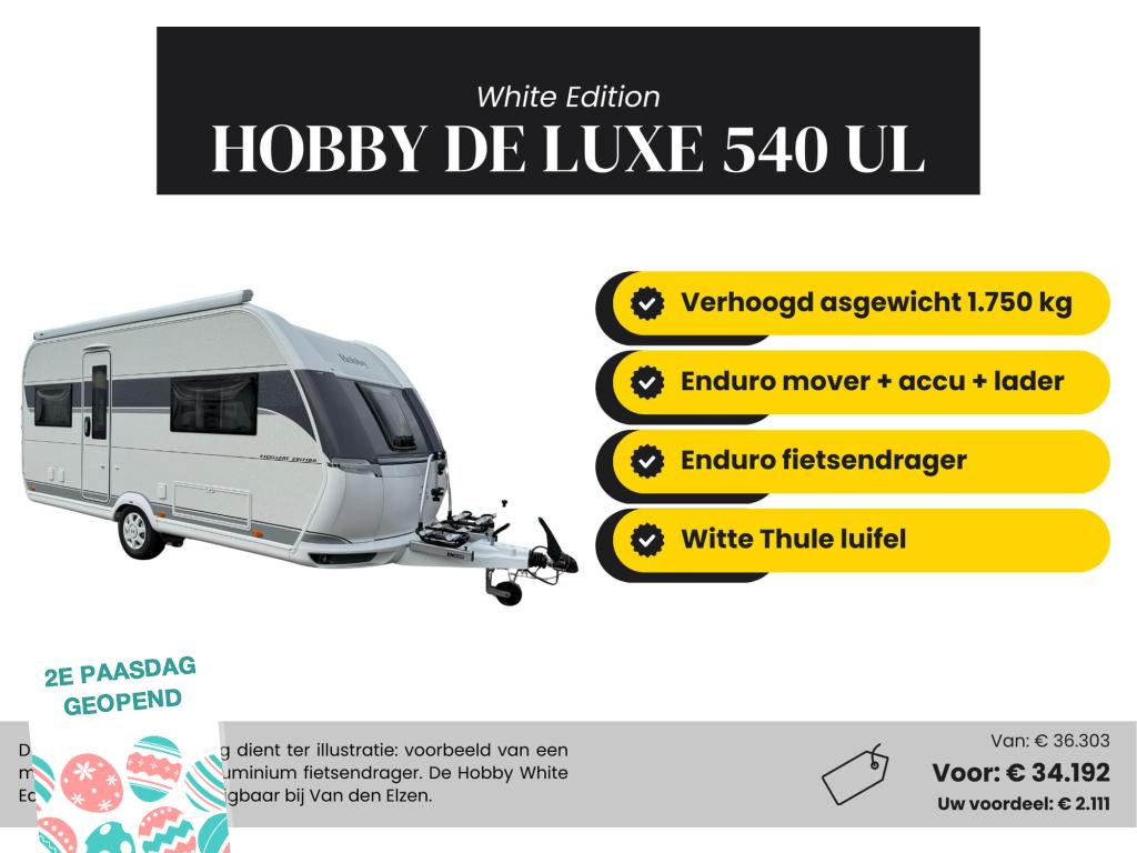 Hobby De Luxe 540 UL, 6 à 7 mètres, Entreprise, Hobby, Poêle