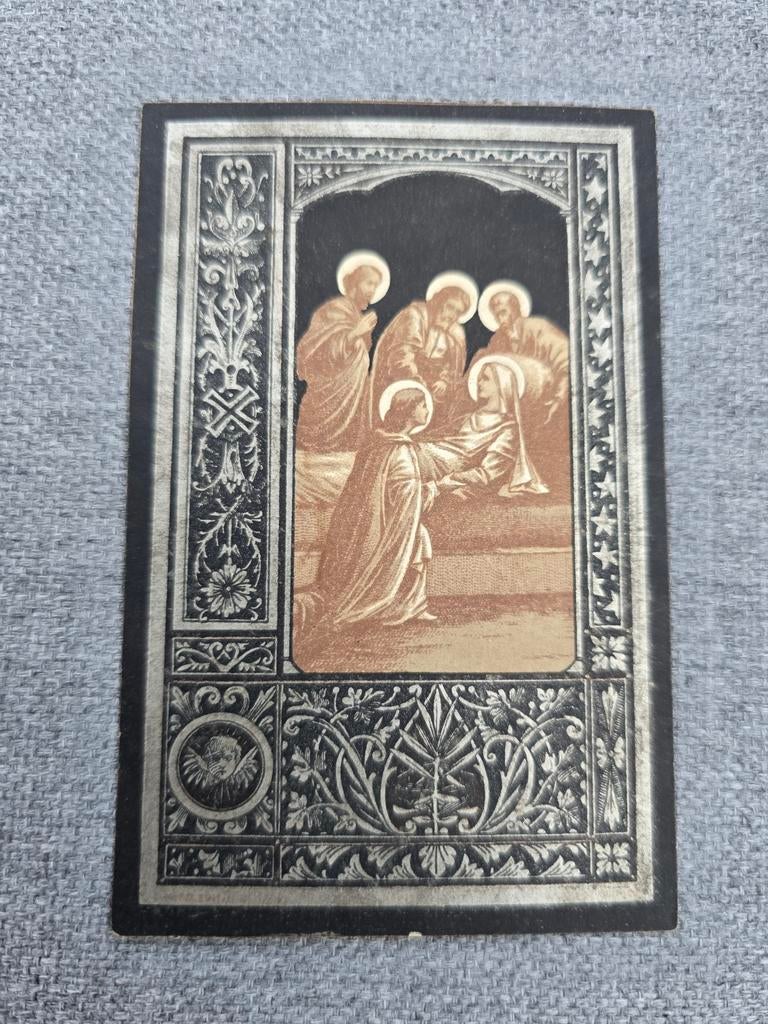 Carte de décès 1918, Schaffen, Diest, Enlèvement ou Envoi, Image pieuse