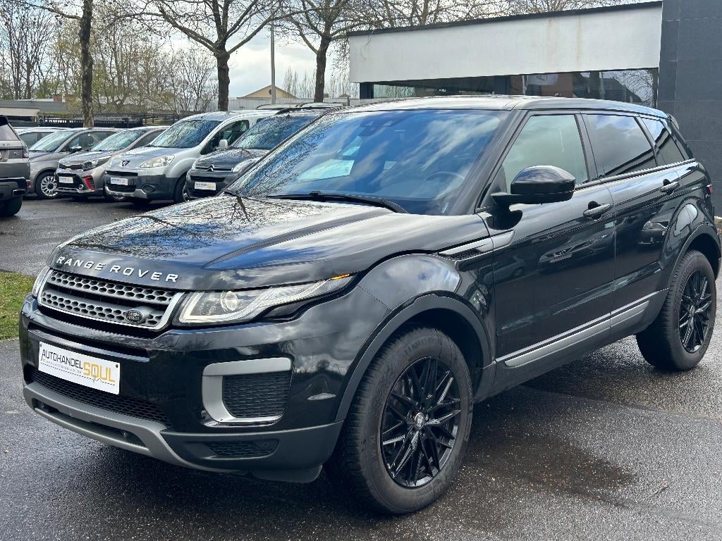 Range Rover Evoque 2.0D, 2016, 144.630km, Euro 6b, Garantie, Auto's, Land Rover, Voorwielaandrijving, 4 cilinders, Zwart, Leder
