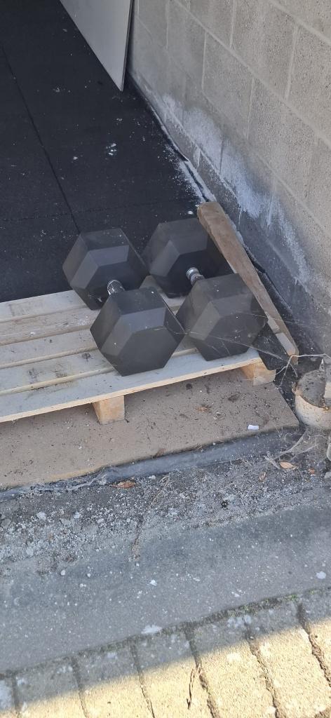 Hex Dumbells 38.5 kg, Sport en Fitness, Fitnessmaterialen, Ophalen, Nieuw, Halterset