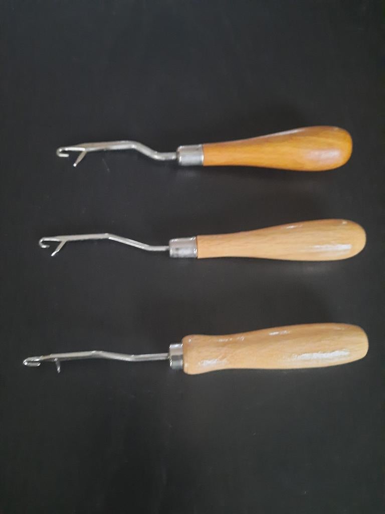 Smyrna haaknaald, 3 stuks, zo goed als nieuw, Ophalen of Verzenden, Zo goed als nieuw