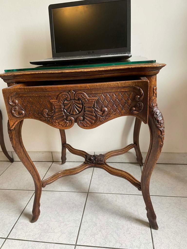 Luiks schrijftafeltje,mooi steekwerk., Antiek en Kunst, Ophalen