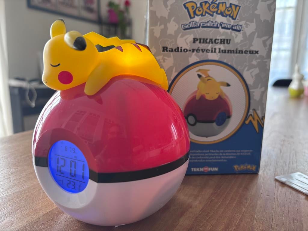 Reveil Radio Pokemon Pikachu, Enlèvement, Utilisé