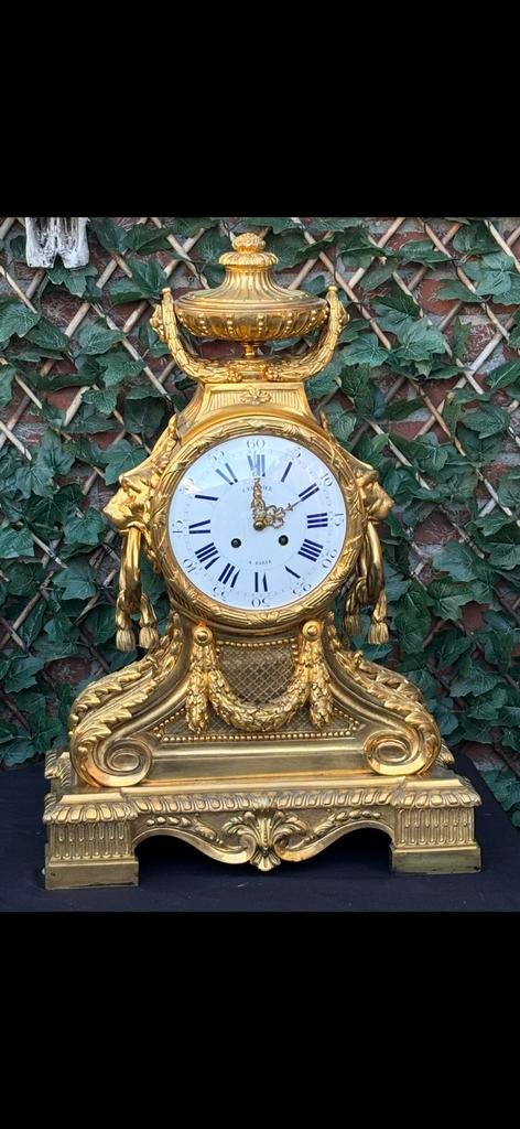 Bronzen klok zeer groot 67, Antiek en Kunst, Ophalen of Verzenden