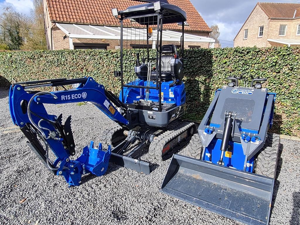 Rippa R15 1,5 ton minigraver incl garantie, Enlèvement ou Envoi, Excavatrice