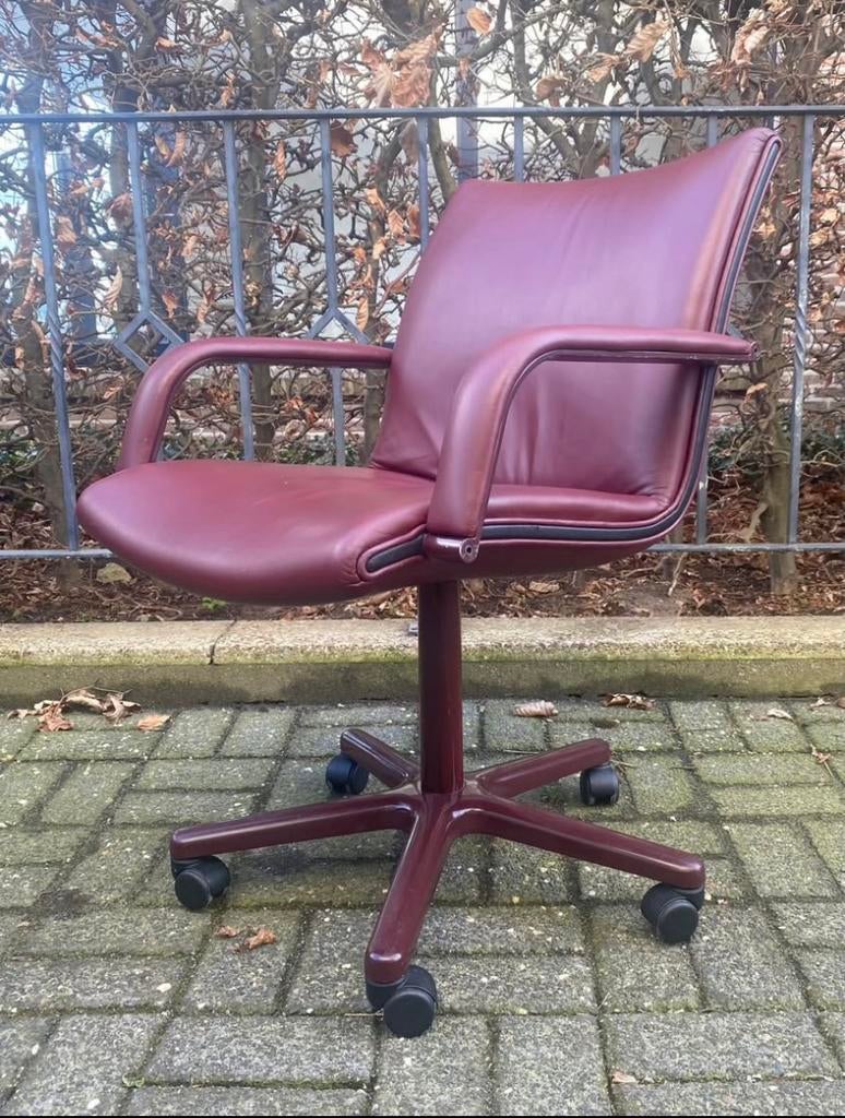 Chaise de bureau Artifort vintage en parfait état !, Enlèvement ou Envoi, Rouge, Chaise de bureau