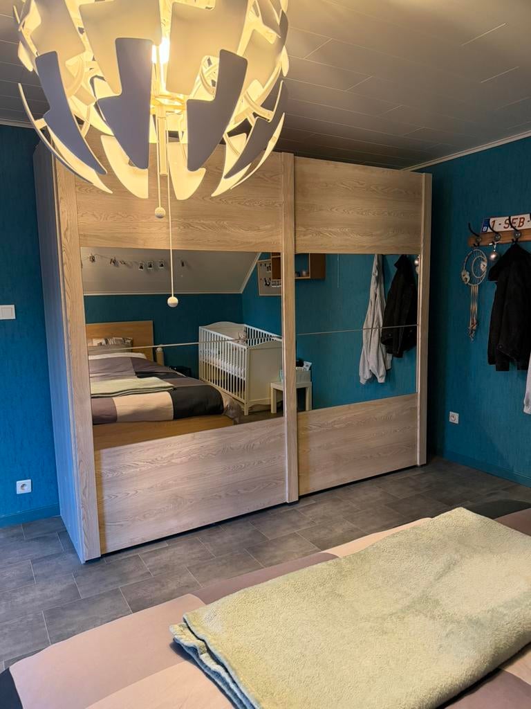 Kleerkast met schuifdeuren, Huis en Inrichting, Kasten | Kleerkasten, Ophalen, Zo goed als nieuw