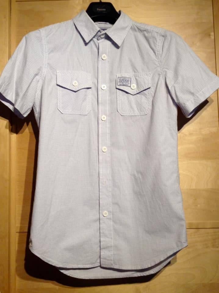 Chemise garçon Superdry 13 ans/152-158 cm, Enfants & Bébés, Enlèvement ou Envoi, Comme neuf, Garçon, Chemise ou À manches longues