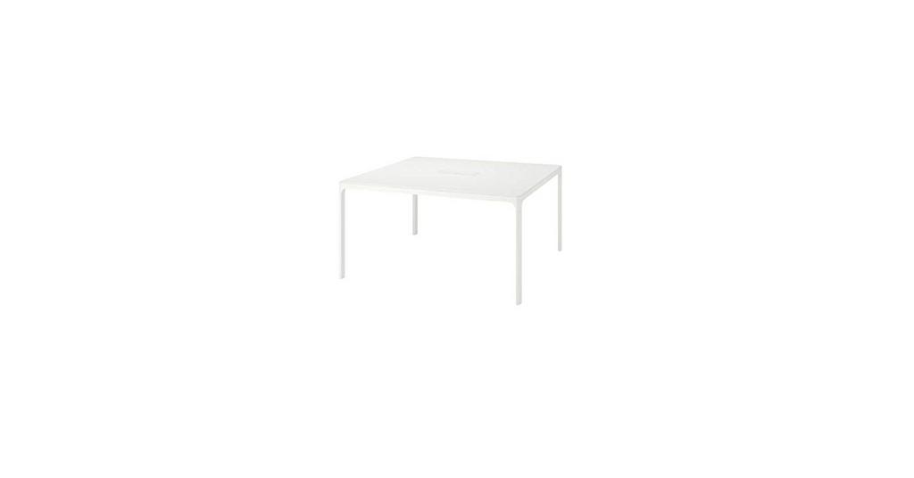 Table de bureau / réunion / conférence Ikea 140x140, Enlèvement, Utilisé, IKEA, Blanc