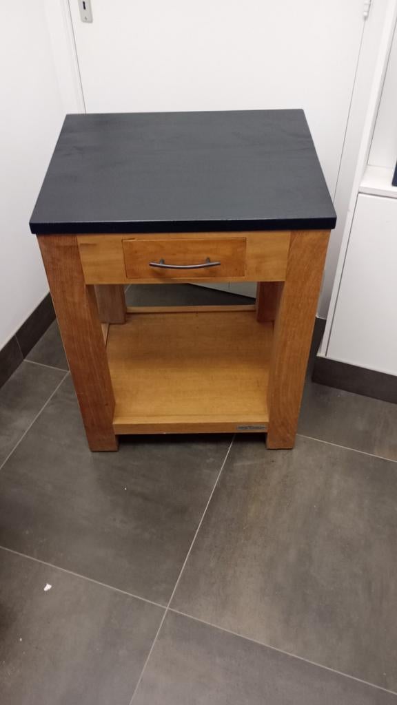 Table murale entièrement en teck (lourde), Enlèvement