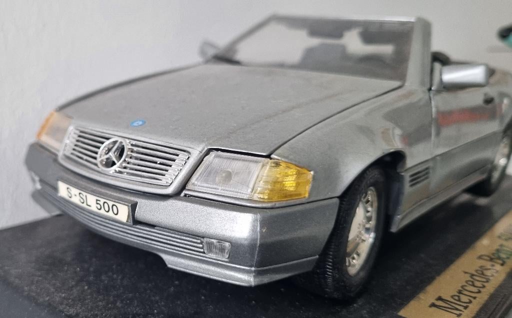 Mercedes SL R129 schaalmodel, Ophalen of Verzenden, Zo goed als nieuw, Auto
