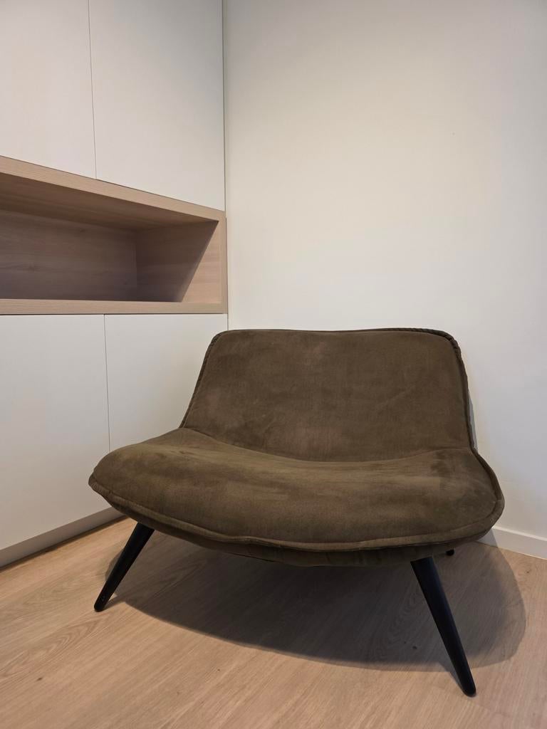 Canapé - fauteuil vert foncé, Maison & Meubles, Enlèvement