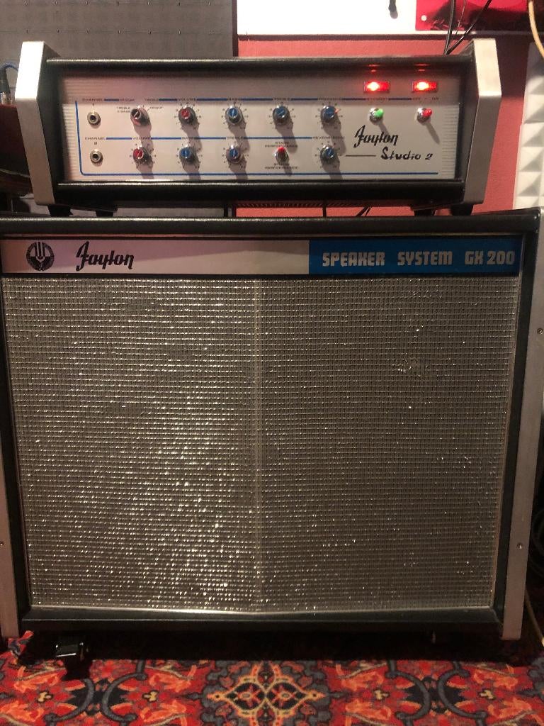 FAYLON STUDIO 2 + GX200 CABINET SPEAKER + 2X EL503 + 2XECC83, Muziek en Instrumenten, Ophalen, Gebruikt, Gitaar, 50 tot 100 watt