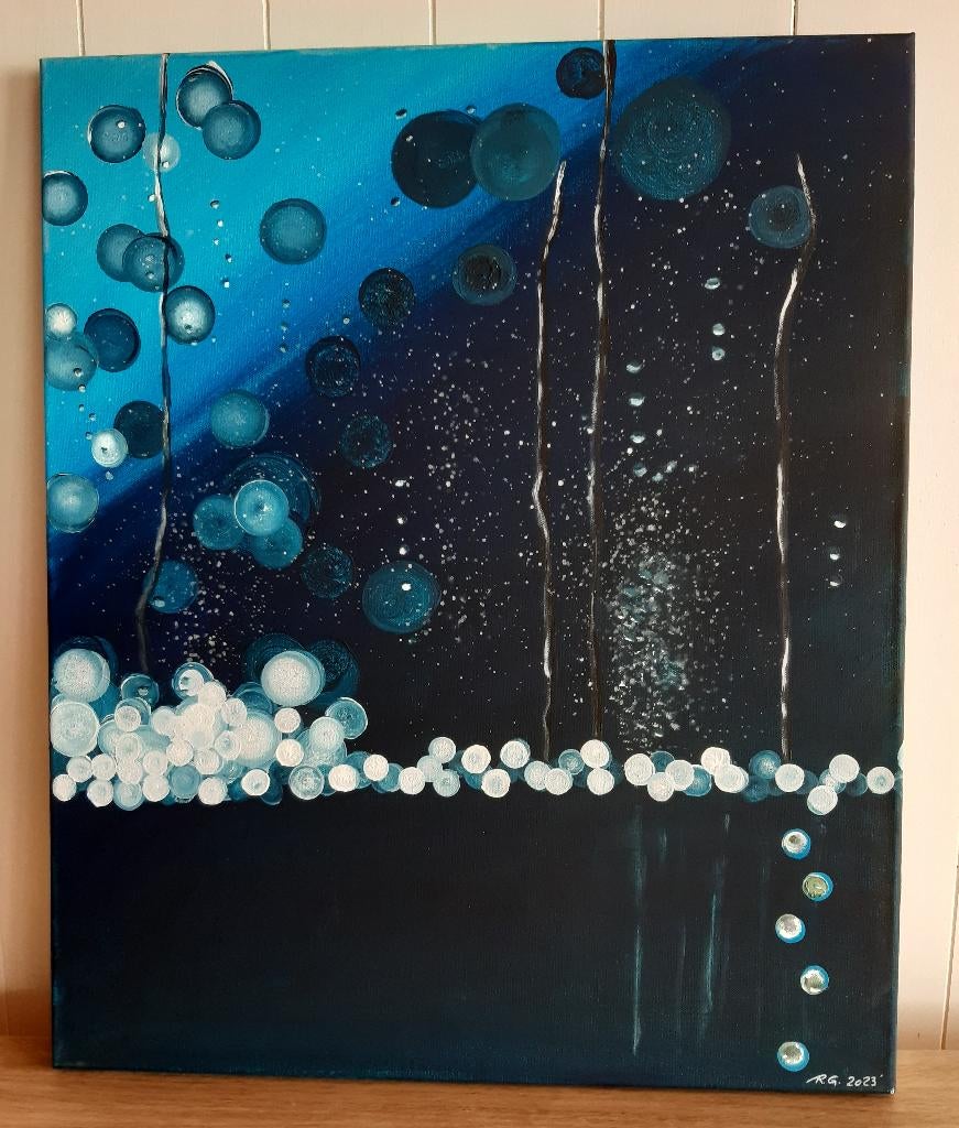 Tableau peinture abstraite, Enlèvement