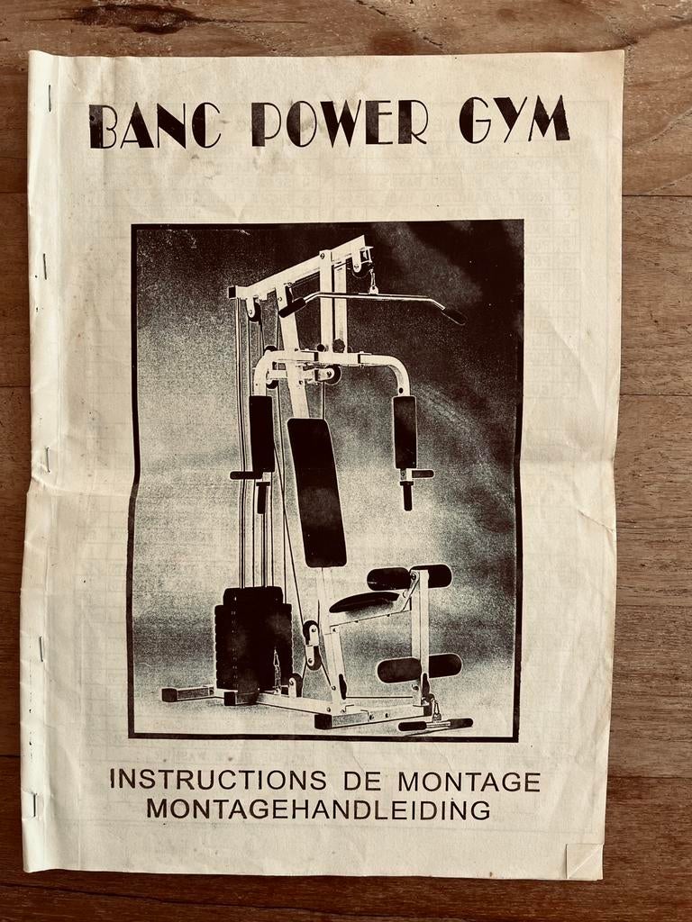 Fitnesstoestel - banc power gym, Sport en Fitness, Ophalen, Gebruikt, Metaal, Overige typen