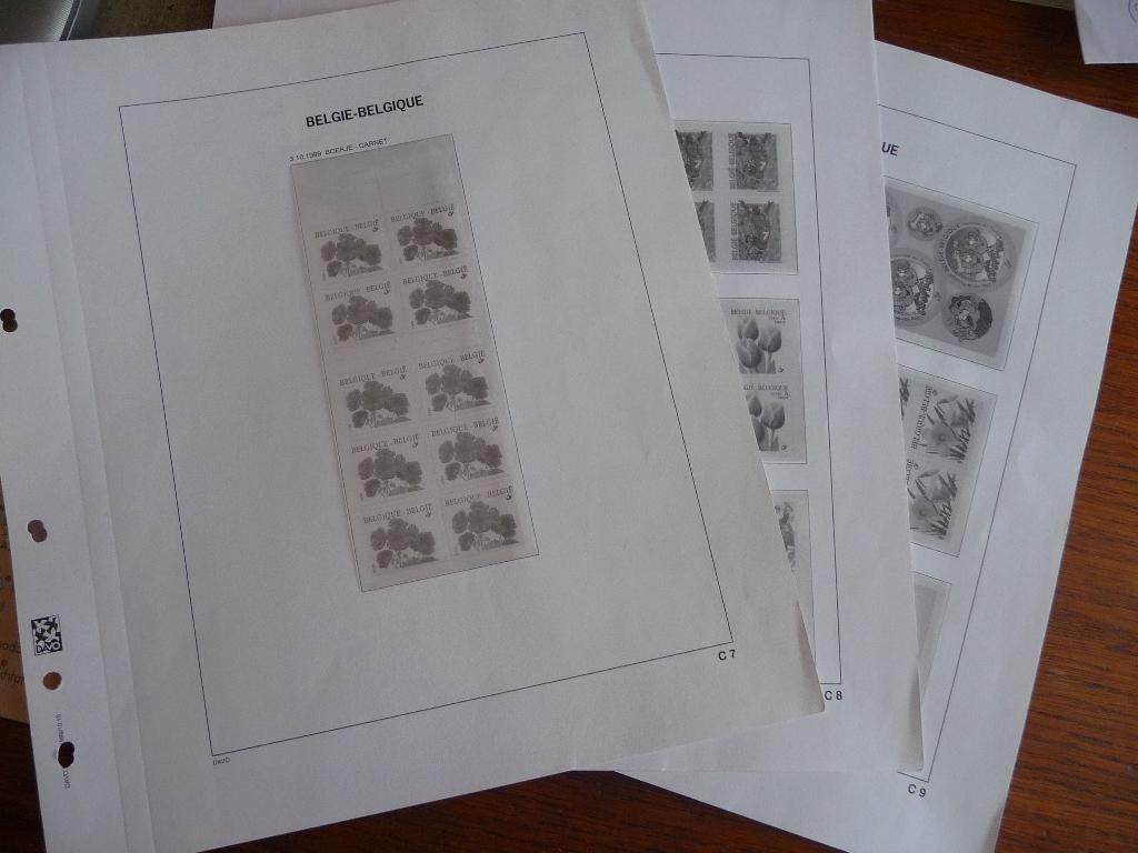 bladen-- nr c7-c8-c9 met-klemstroken, Postzegels en Munten, Ophalen of Verzenden, Postfris