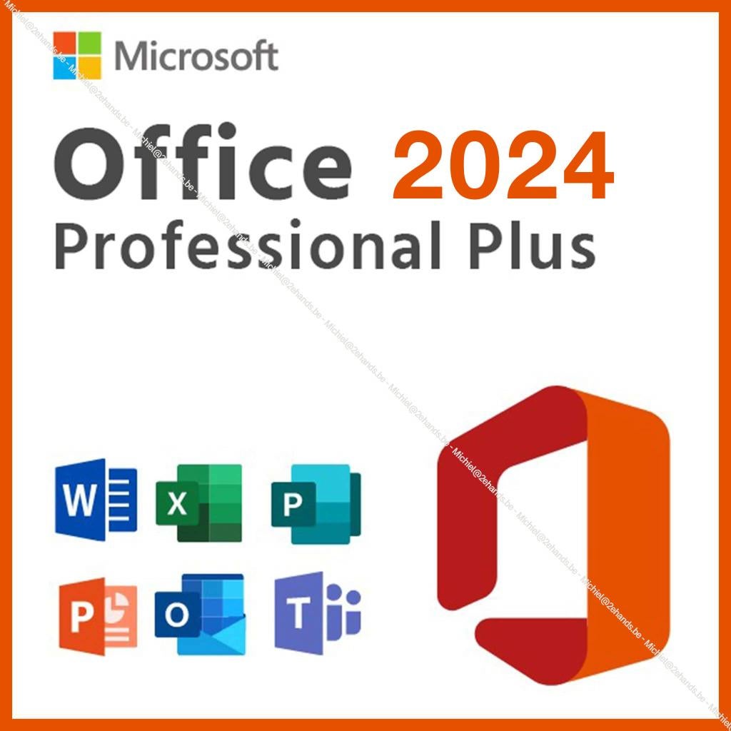 MS Office 2024 Professional Plus-5 gebruikers-5TB- Win + Mac, Ophalen of Verzenden, Nieuw, Word, IOS