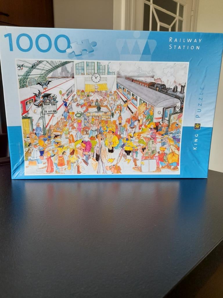 Puzzel King 1000 stuks: railway station, Ophalen of Verzenden