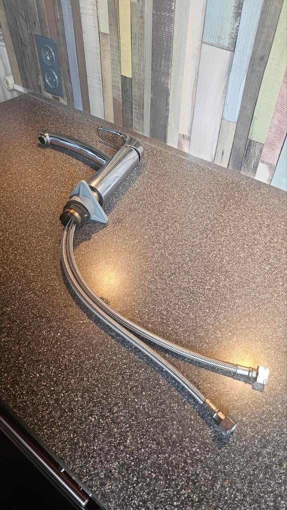 Mitigeur Hansgrohe.lavabo.cuisine, Bricolage & Construction, Sanitaire, Enlèvement ou Envoi, Utilisé, Inox, Robinet