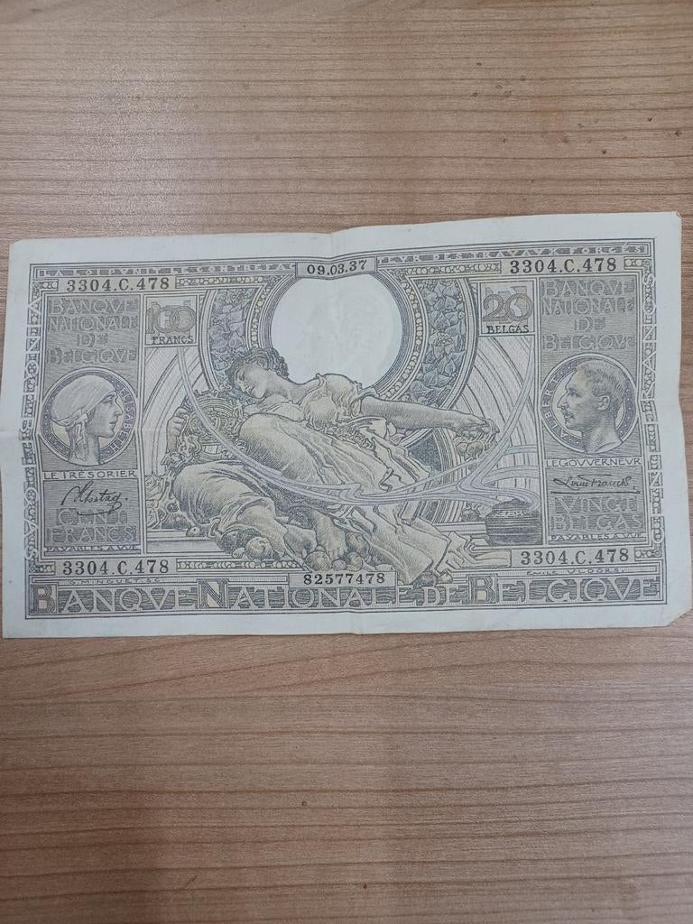 Bankbiljet 100 frank, Ophalen