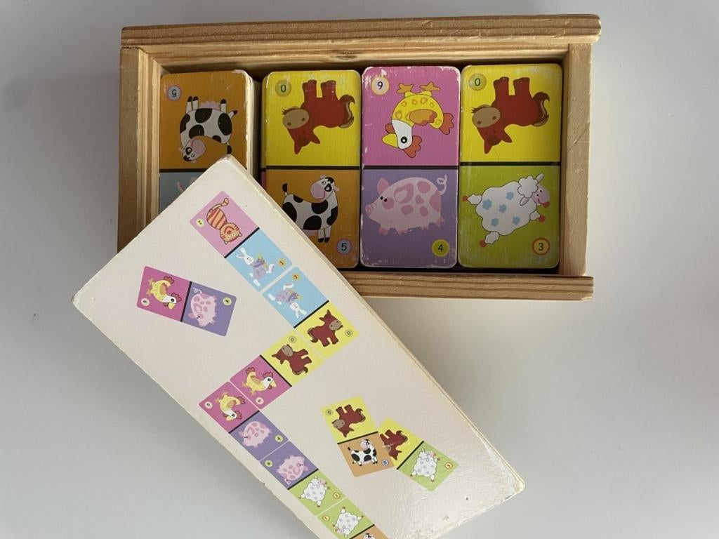 Houten domino, Kinderen en Baby's, Speelgoed | Houten speelgoed, Ophalen of Verzenden, Zo goed als nieuw, Overige typen