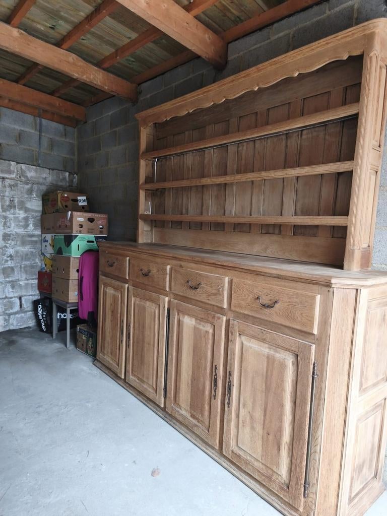 Meubles en chêne table en chêne et 6 chaises, Enlèvement