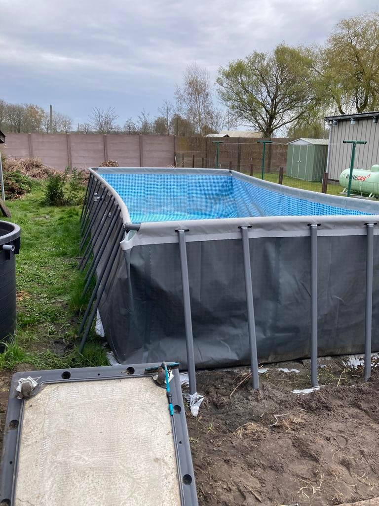 Groot intex opzetzwembad, Ophalen, Zo goed als nieuw, Opzetzwembad