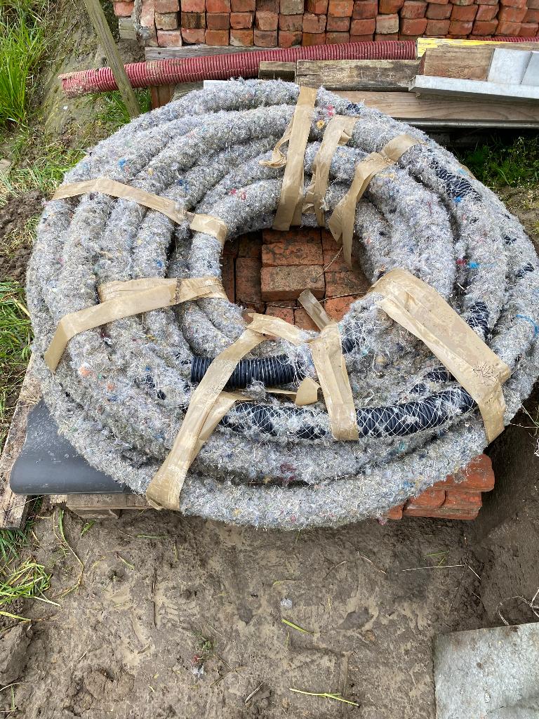 Drainage intestinal, Bricolage & Construction, Neuf, 6 mètres ou plus, 60 à 80 mm, PVC