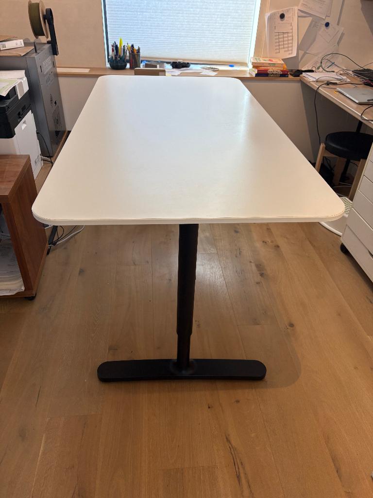 Ikea Bekant bureau 160x80, Maison & Meubles, Bureaux, Métal, Bureau assis-debout, Comme neuf, Enlèvement