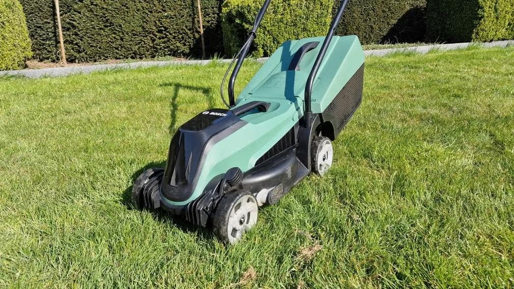 Bosch Citymow 18V grasmachine, Ophalen, Accu-grasmaaier, Zo goed als nieuw, Opvangbak