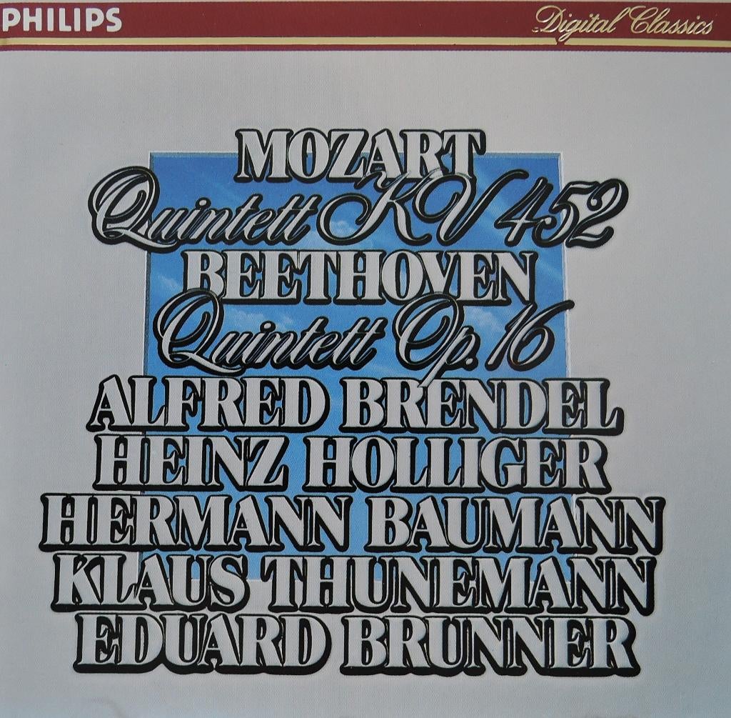Quintetten / Mozart & Beethoven - Brendel/ Holliger/ Baumann, Enlèvement ou Envoi, Comme neuf, Musique de chambre