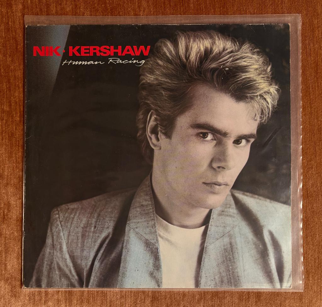 Nik Kershaw, Human Racing, 12 pouces, Housse de protection extérieure, 1980 - 1989, Comme neuf