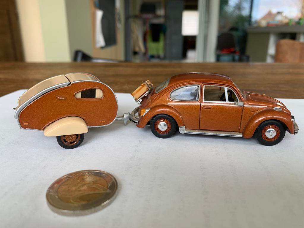 Schuco kever + druppelcaravan, Ophalen of Verzenden, Zo goed als nieuw, Schuco