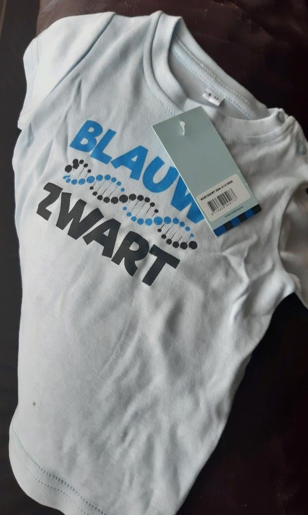 Club Brugge blauw zwart dna babyshirt, Kinderen en Baby's, Ophalen of Verzenden
