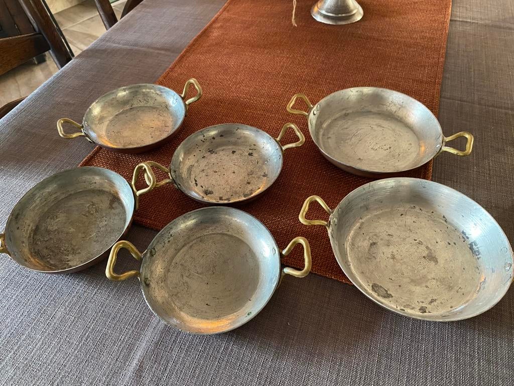 Koperen kookpotten en pannen, Enlèvement, Utilisé