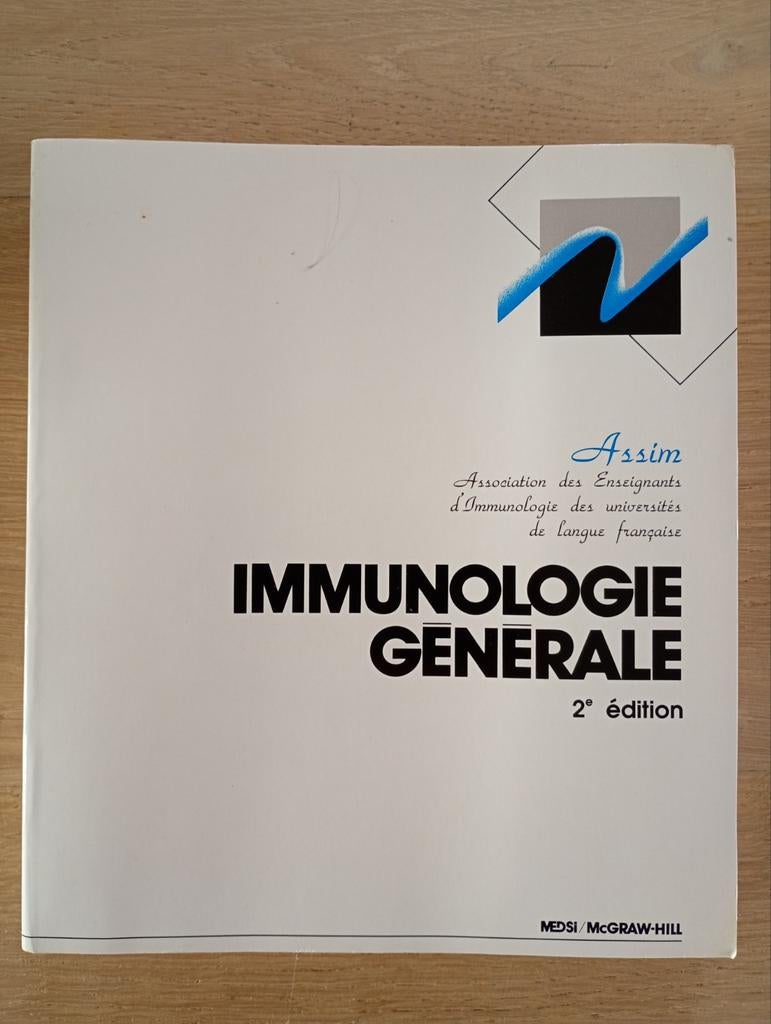 Immunologie générale Assim collectif, Boeken, Ophalen of Verzenden, Gelezen, Overige wetenschappen