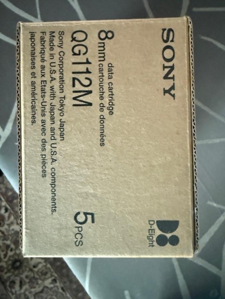 Cassette Sony 8 mm, Enlèvement, Sony