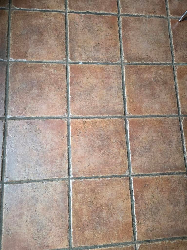 Vloer tegen ,rood bruin, twee pakken van 12 stuks. 1teg met, Doe-het-zelf en Bouw, Tegels, Ophalen