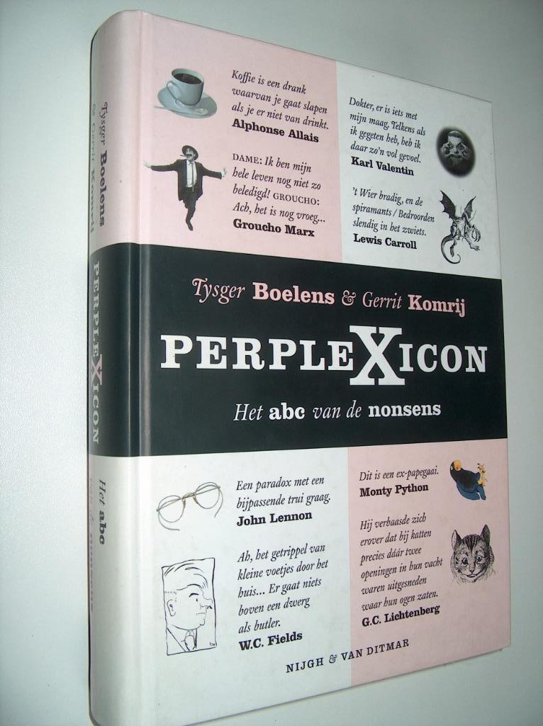 Perplexicon - Gerrit Komrij & Tysger Boelens - Nonsens abc, Boeken, Literatuur, Zo goed als nieuw, Nederland, Ophalen of Verzenden